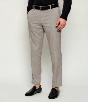 Joop! Spodnie chino Sake-W | Slim Fit | z dodatkiem lnu
