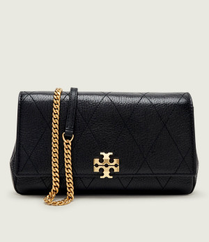 TORY BURCH Skórzana kopertówka Charlie