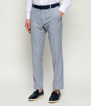 Joop! Spodnie chino Sake-W | Slim Fit | z dodatkiem lnu