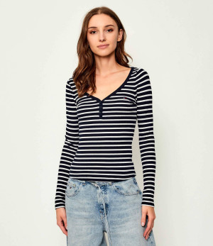 Tommy Jeans Bluzka HENLEY | Slim Fit