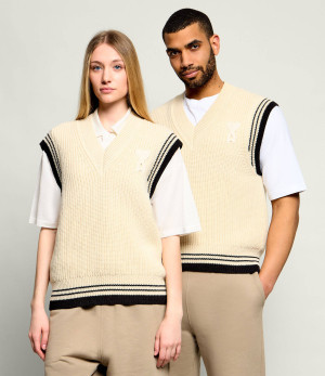 AMI Paris Wełniany sweter | Relaxed fit