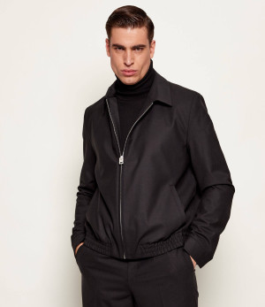 HUGO Wełniana kurtka bomber Hellys261X | Slim Fit