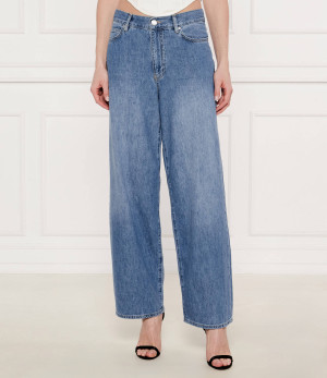 Pinko Jeansy LAURYN | Loose fit | z dodatkiem lnu