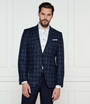 BOSS BLACK Wełniana marynarka H-Hutson-233 | Slim Fit | z dodatkiem lnu