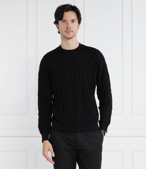 Emporio Armani Wełniany sweter | Regular Fit