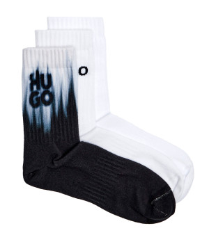 Hugo Bodywear Skarpety 3-pack 3P QS RIB SMOKEY PES