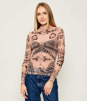 Pinko Półgolf MOSTARDA | Slim Fit