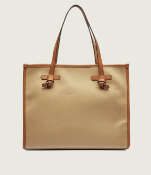 GIANNI CHIARINI Shopperka + saszetka Marcella | z dodatkiem skóry
