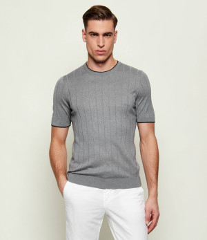 Gran Sasso Jedwabny sweter | Slim Fit
