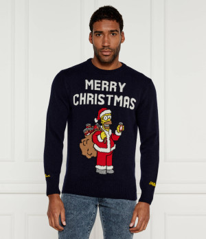 ST.Barth Sweter Heron ST. BARTH X THE SIMPSONS | Regular Fit | z dodatkiem wełny i kaszmiru