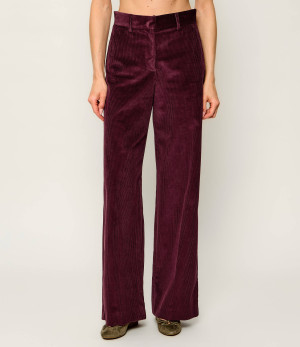 Weekend MaxMara Spodnie Wkdtania | Regular Fit | sztruks