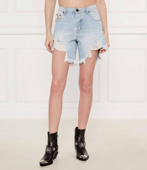 One Teaspoon Jeansowe szorty Frankies | Boyfriend fit | low waist
