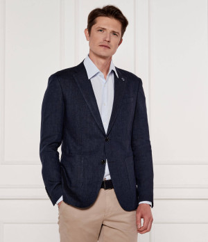 Joop! Lniana marynarka Hoverest | Slim Fit