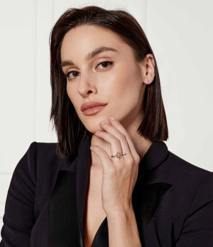TORY BURCH Pierścionek Kira Clover