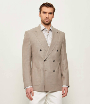 BOSS BLACK Wełniana marynarka H-Hutson-DB-261 | Slim Fit