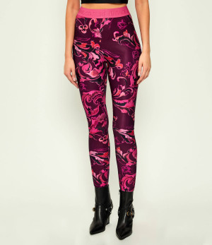 Versace Jeans Couture Legginsy BAROCCO PORCELAIN | Skinny fit