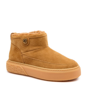 Pinko Śniegowce Yoko 22 | shearling | zamsz