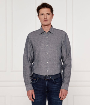 BOSS BLACK Lniana koszula C-HAL-kent-C3-223 | Casual fit