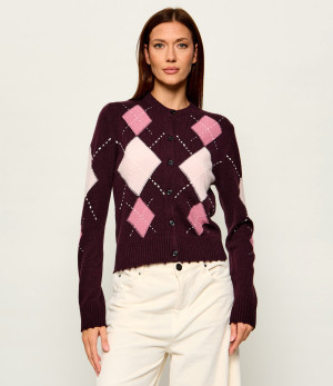 Pinko Wełniany kardigan Cardiff | Regular Fit | z dodatkiem kaszmiru