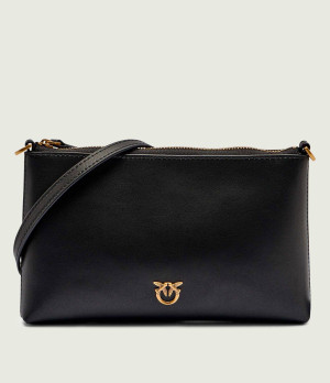 Pinko Skórzana kopertówka Flat Horizontal Mini