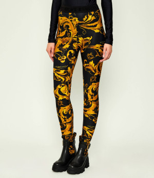 Versace Jeans Couture Legginsy BAROCCO PORCELAIN | Skinny fit