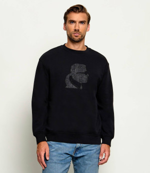 Karl Lagerfeld Bluza | Loose fit | z dodatkiem wełny
