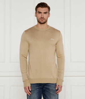 GUESS Sweter DANIEL | Regular Fit | z dodatkiem jedwabiu