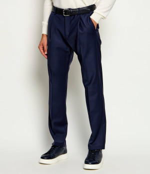 Gran Sasso Wełniane spodnie chino | Regular Fit