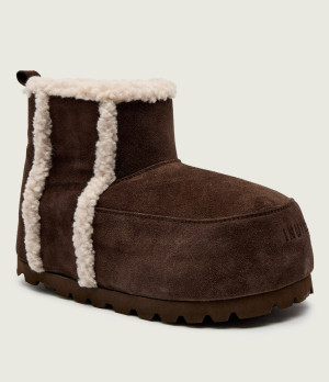 INUIKII Śniegowce CHUNKY | shearling | zamsz