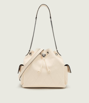 TORY BURCH Skórzany worek Charlie