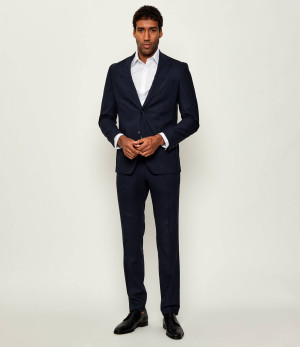 BOSS BLACK Wełniany garnitur C-Huge-2Pcs-252 | Slim Fit