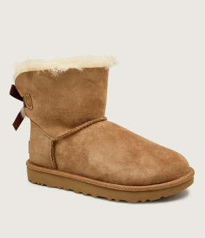 UGG Śniegowce Mini bailey bow II | shearling | zamsz