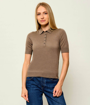BOSS BLACK Wełniane polo Fidenka | Regular Fit