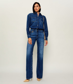 Elisabetta Franchi Jeansowy kombinezon | Regular Fit