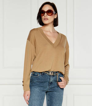 Michael Kors Wełniany sweter | Regular Fit