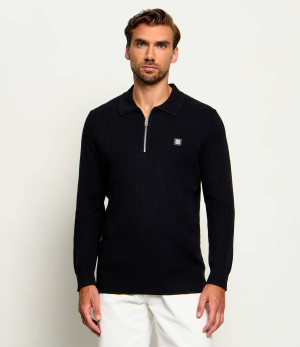 HUGO Polo Sastaron | Regular Fit | z dodatkiem wełny