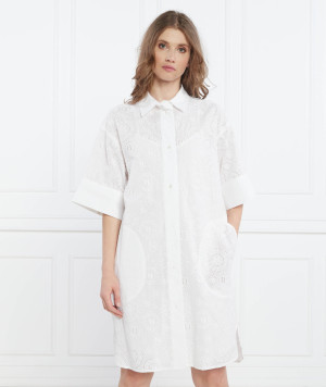 Karl Lagerfeld Sukienka broderie anglaise shirtdress