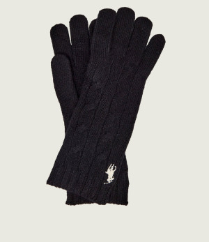 POLO RALPH LAUREN Wełniane rękawiczki | z dodatkiem kaszmiru