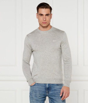 GUESS Sweter DANIEL | Regular Fit | z dodatkiem jedwabiu