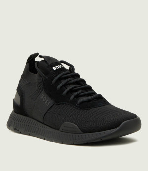 BOSS BLACK Sneakersy Titanium_Runn_knst_N | z dodatkiem skóry