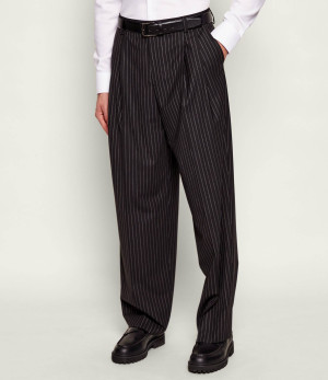 HUGO Spodnie Fedix251 | Relaxed fit | z dodatkiem wełny