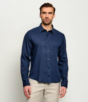 Joop! Koszula Mike | Casual fit | z dodatkiem lnu