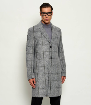 BOSS BLACK Płaszcz H-Hyde-J-254 | z dodatkiem wełny