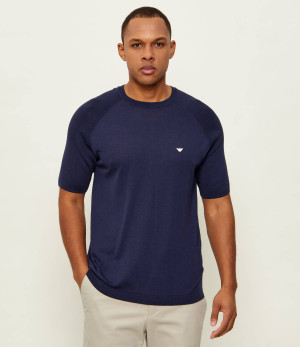 Emporio Armani Sweter | Regular Fit | z dodatkiem jedwabiu