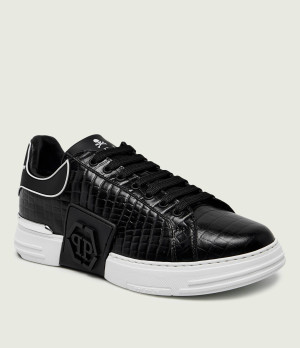 Philipp Plein Skórzane sneakersy Low-Top Sneakers Phantom Kick$