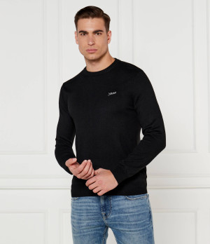 GUESS Sweter DANIEL | Regular Fit | z dodatkiem jedwabiu