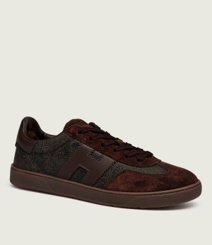 Hogan Skórzane sneakersy Cool | zamsz