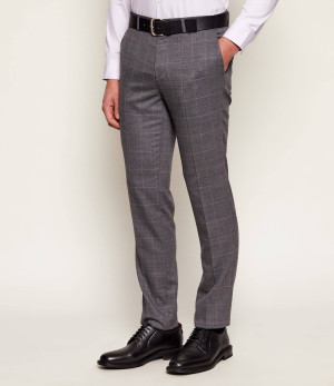 HUGO Spodnie Hesten253X | Extra slim fit | z dodatkiem wełny