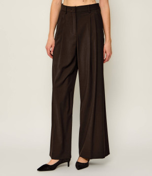 Weekend MaxMara Wełniane spodnie Wkdadalfi | Relaxed fit