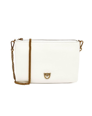 Pinko Skórzana kopertówka Flat Classic